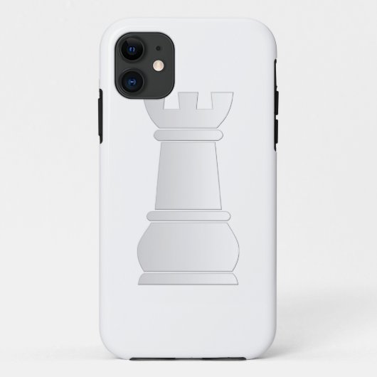 Weißes Felsenschachstück Case-Mate iPhone Hülle (Rückseite)