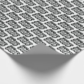 Weißes Fett-Pinselklasse 2025 - Wrapping Paper Geschenkpapier (Ecke)