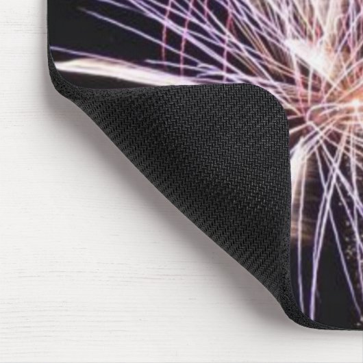 Weißes Feuer Mousepad (Ecke)