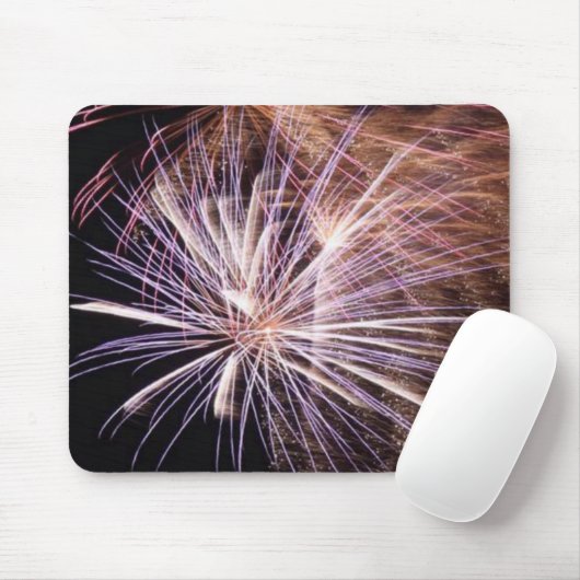 Weißes Feuer Mousepad (Mit Mouse)