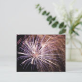Weißes Feuer Postkarte (Stehend Vorderseite)