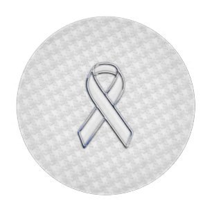 Weißes Flachbildschirm auf Hahnentrittmuster druck Schneidebrett