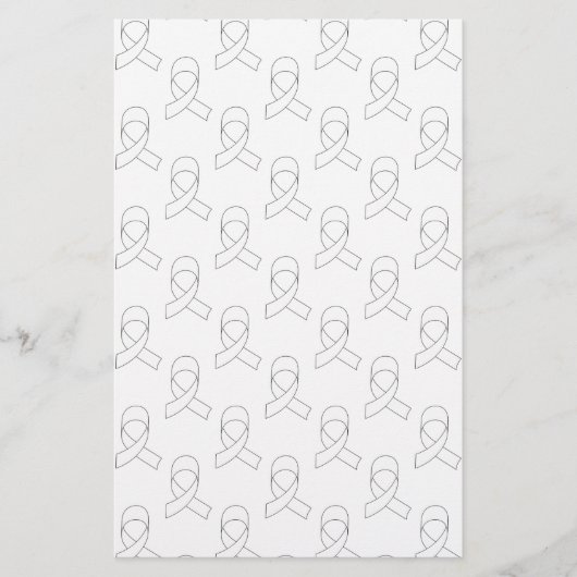 Weißes Flachmuster Briefpapier (Vorderseite)