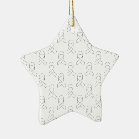 Weißes Flachmuster Keramikornament (Rechts)