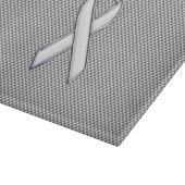 Weißes Flachwissen Weißes Kohlenstofffaser-Drucken Schneidebrett (Ecke)