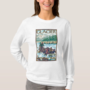 Weißes flößendes Wasser - Glacier Nationalpark, T-Shirt