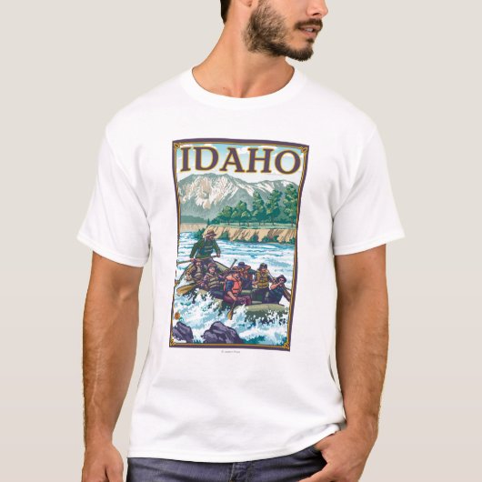 Weißes flößendes Wasser - Idaho T-Shirt (Vorderseite)