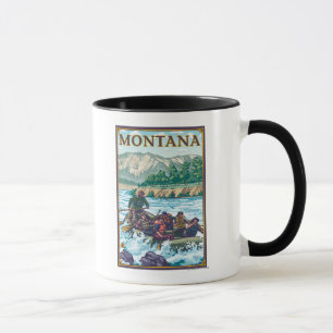 Weißes flößendes Wasser - Montana Tasse