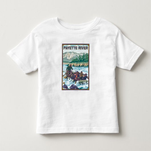Weißes flößendes Wasser - Payette Fluss, Idaho Kleinkind T-shirt (Vorderseite)