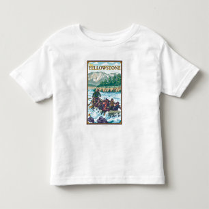 Weißes flößendes Wasser - WestYellowstone, Mont Kleinkind T-shirt