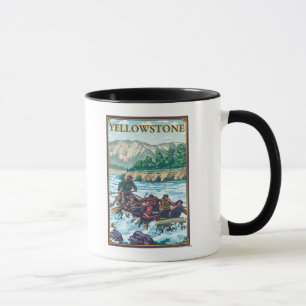 Weißes flößendes Wasser - Yellowstone Nationalpark Tasse