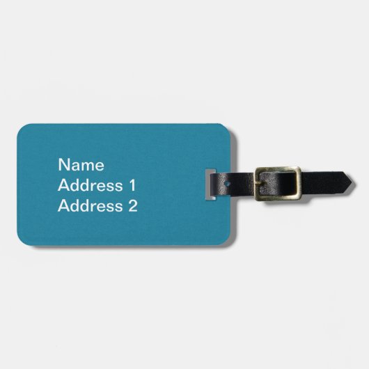 Weißes Fluffy Kaninchen Sitzen in Hübschen Blume B Gepäckanhänger (Vorderseite horizontal)