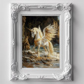 Weißes Flügeldrachen Einhorn Mythisches Ozeanfanta Seidenpapier