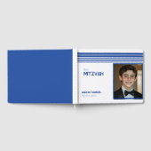 Weißes Foto Bar Mitzvah Gästebuch (Voll)