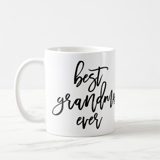 Weißes Foto-bestes Großmutter-überhaupt Kaffeetasse (Links)