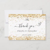 Weißes Foto Dankeskarte (Vorderseite)