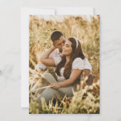 Weißes Foto Einladung (Rückseite)