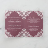 Weißes Foto für die Hochzeit von Moslems Einladung (Innenseite)