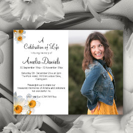 Weißes Foto für eine liebende Speicherkarte Einladung