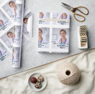 Weißes Foto Geschenkpapier