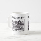 Weißes Foto-indische heimat-Sicherheit Kaffeetasse (Vorderseite Links)