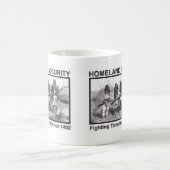 Weißes Foto-indische heimat-Sicherheit Kaffeetasse (Mittel)