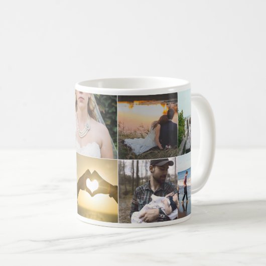 Weißes Foto Kaffeetasse (VorderseiteRechts)