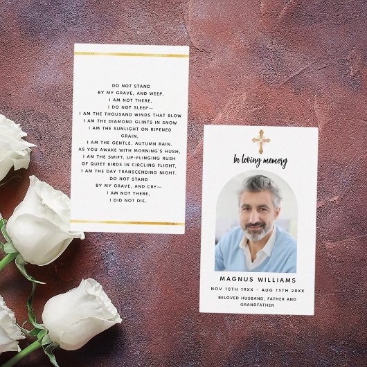 Weißes Foto Kreuzbogenbeerenkarte Visitenkarte