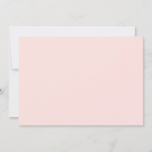 Weißes Foto mit weißer Kalligrafie Save The Date (Rückseite)