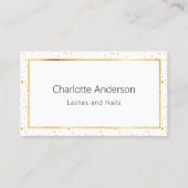 Weißes Foto - moderner QR-Code Visitenkarte (Vorderseite)