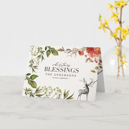 Weißes Foto Weihnachten Karte (Gelbe Blume)