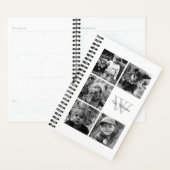 Weißes Fotomaterial und Monogramm Planer (Anzeige)