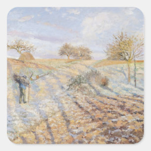 Weißes Frost, 1873 Quadratischer Aufkleber