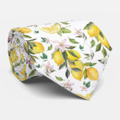 Weißes Frucht mit Zitronenmotiv Krawatte (Gerollt)