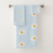 weißes Gänseblümchen Badhandtuch Set (Insitu)