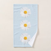 weißes Gänseblümchen Badhandtuch Set (Handtuch)