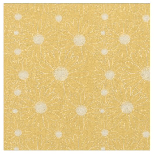 Weißes Gänseblümchen-Blumen Stoff (Nahaufnahme)