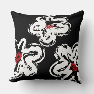 WEISSES GÄNSEBLÜMCHEN-ENTWURF Retro Wurfs-Kissen Kissen