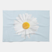 weißes Gänseblümchen Geschirrtuch (Horizontal)