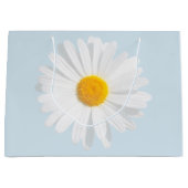weißes Gänseblümchen Große Geschenktüte (Vorderseite)