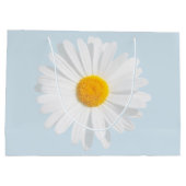 weißes Gänseblümchen Große Geschenktüte (Rückseite)