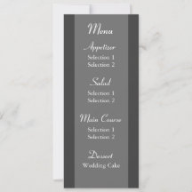 Weißes Gänseblümchen Hochzeitsempfang Abendmenü Vo