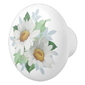 Weißes Gänseblümchen-Keramik-Griff Keramikknauf (Rechts)