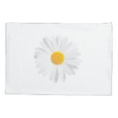 weißes Gänseblümchen Kissenbezug (Rückseite)