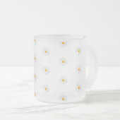 weißes Gänseblümchen Mattglastasse (VorderseiteRechts)