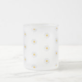 weißes Gänseblümchen Mattglastasse (Mittel)