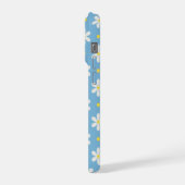 Weißes Gänseblümchen-Muster Benutzerdefinierter Hi iPhone Hülle (Linke Seite)