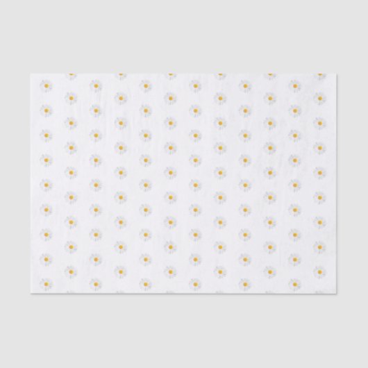 weißes Gänseblümchen Seidenpapier (Vorderseite)