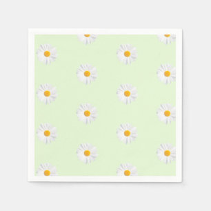 weißes Gänseblümchen Serviette