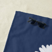 weißes Gänseblümchen Strandtuch (Beispiel)